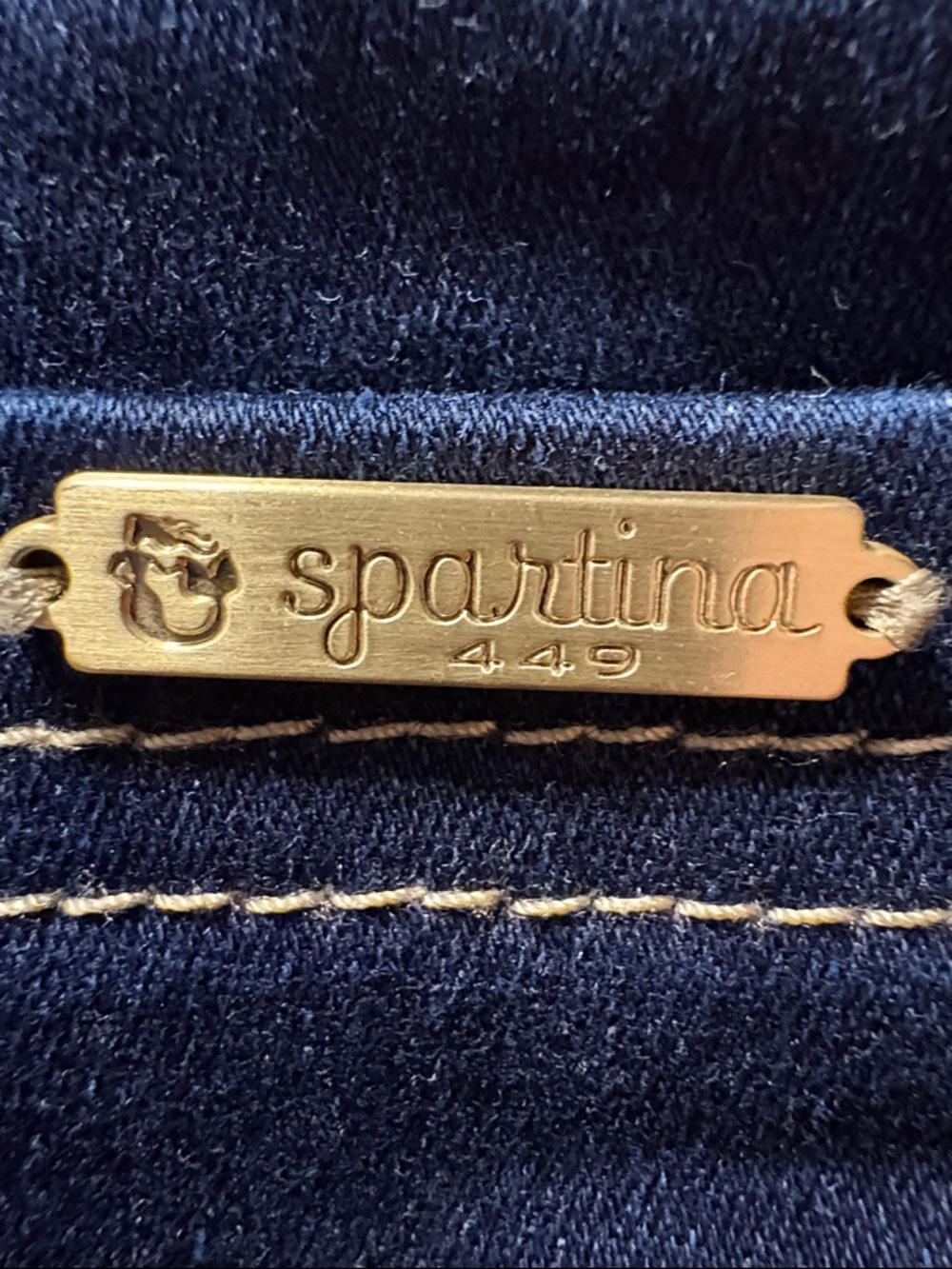 Spartina 449 dark wash jeggings like new, four pockets, straight legs - Picture 7 of 7